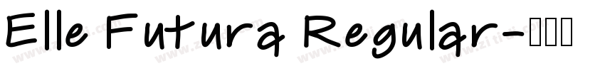 Elle Futura Regular字体转换